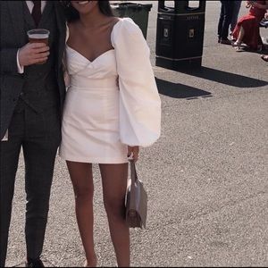 House Of CB J´adore Cotton Puff Sleeve Mini Dress